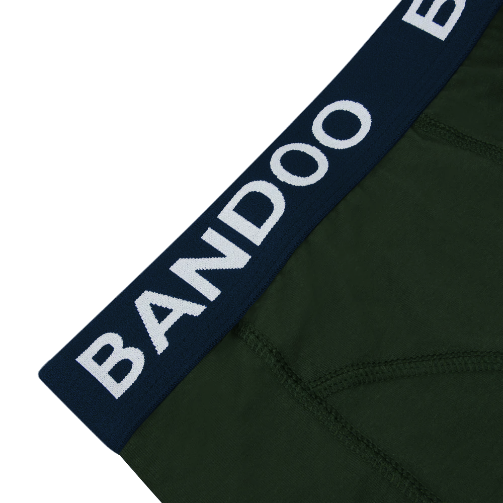 2-Pack Bamboo Boxers - Army Green + Navy Blue