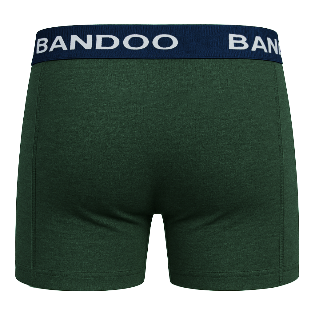 2-Pack Bamboo Boxers - Army Green + Navy Blue