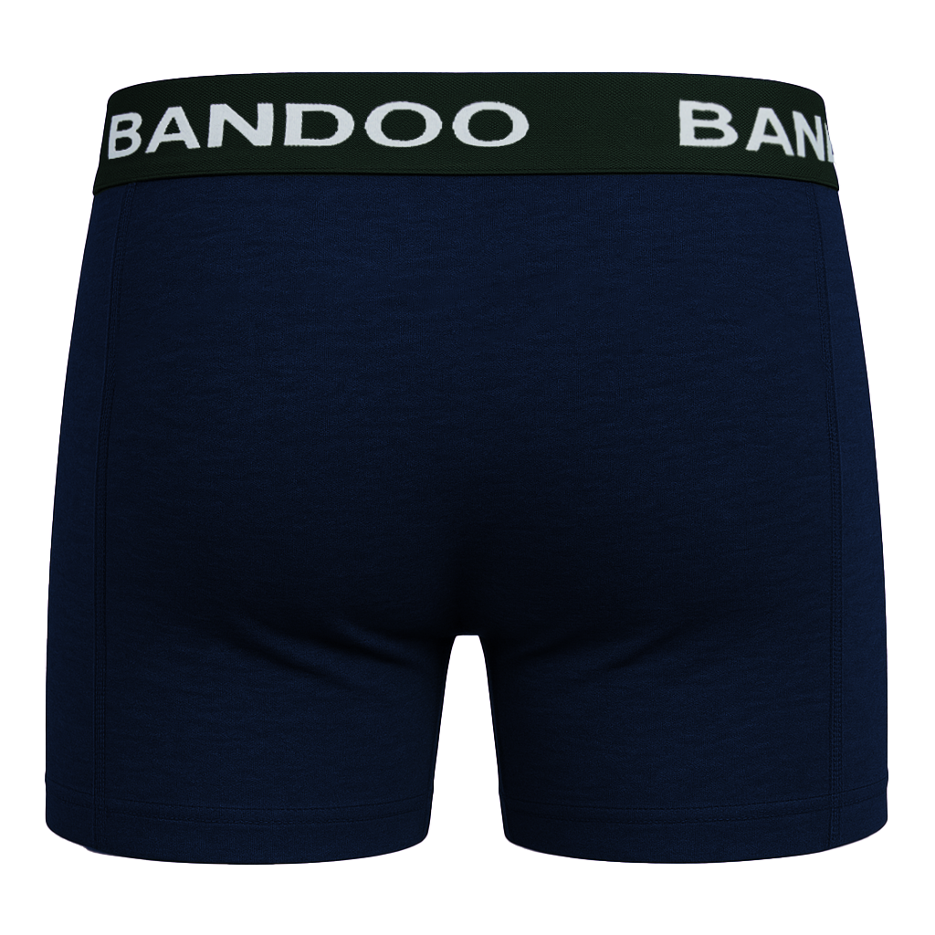 2-Pack Bamboo Boxers - Army Green + Navy Blue