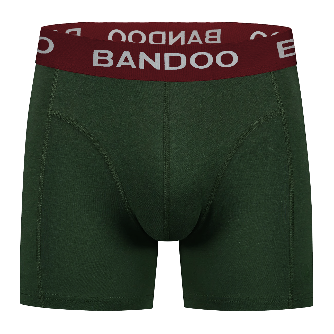 2-Pack Bamboo Boxers - Army Green + Burgundy