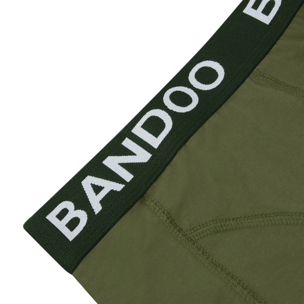 2-Pack Bamboo Boxers - Army Green + Olive Green