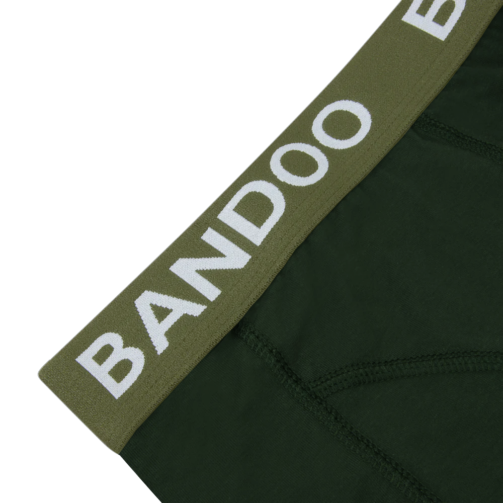 2-Pack Bamboo Boxers - Army Green + Olive Green