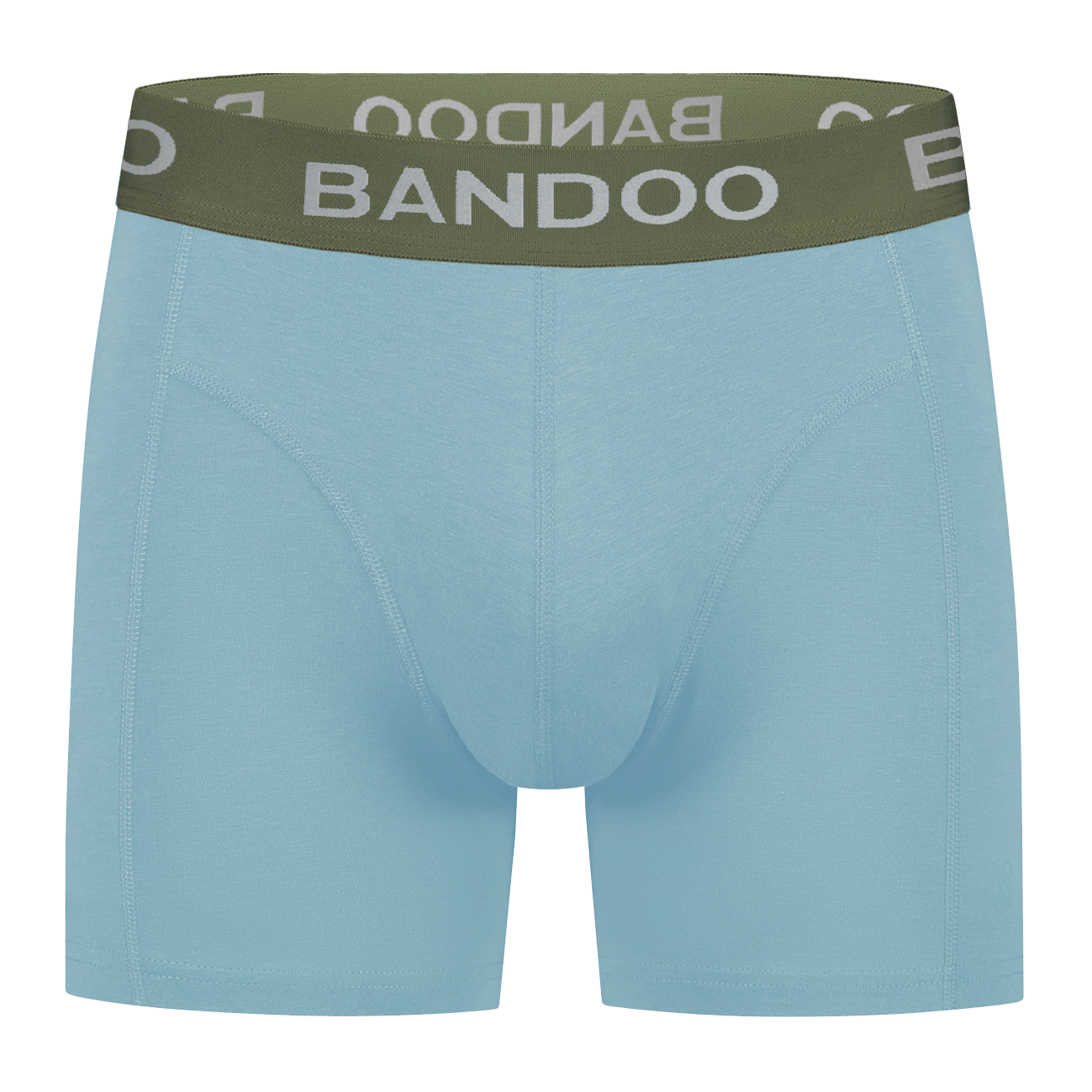 Bamboe Boxershorts – 2-Pack Olijfgroen / Lichtblauw