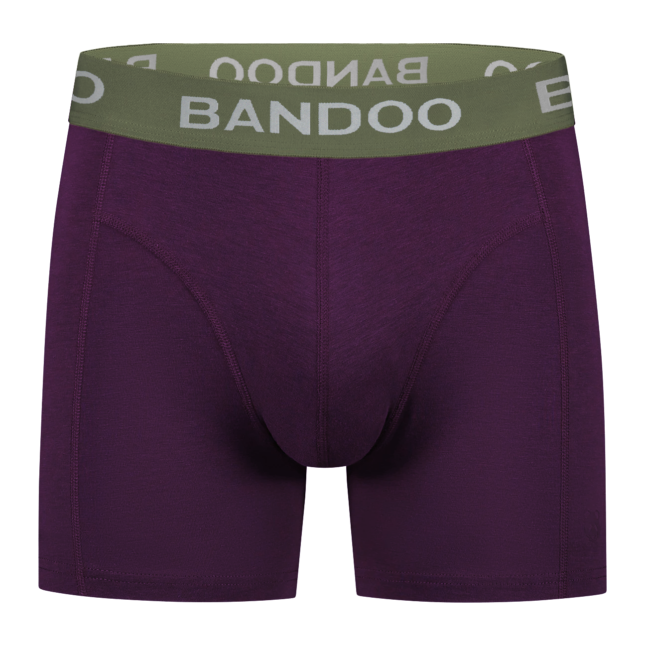 2-Pack Bamboo Boxers - Olive Green + Purple