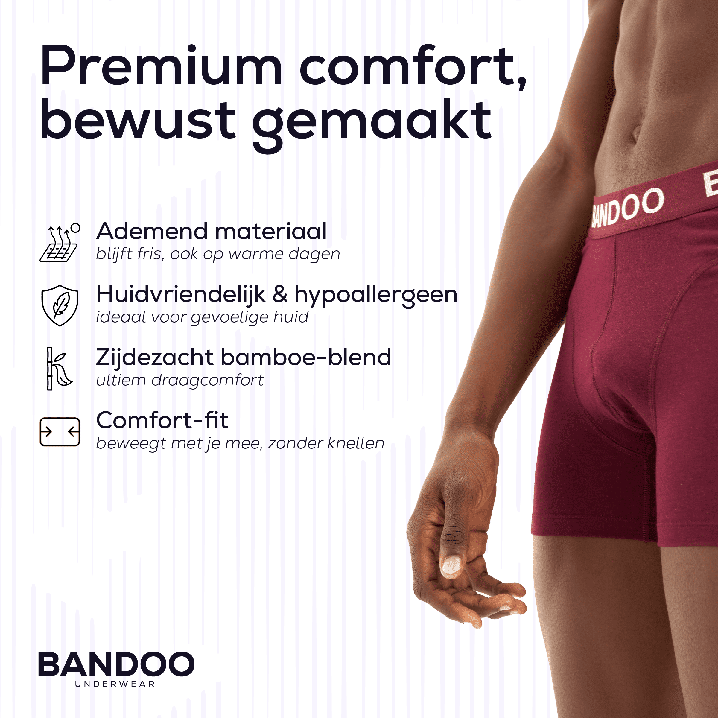 10-Pack Bamboo Boxers – Mixed Colours (Bandoo Signature)