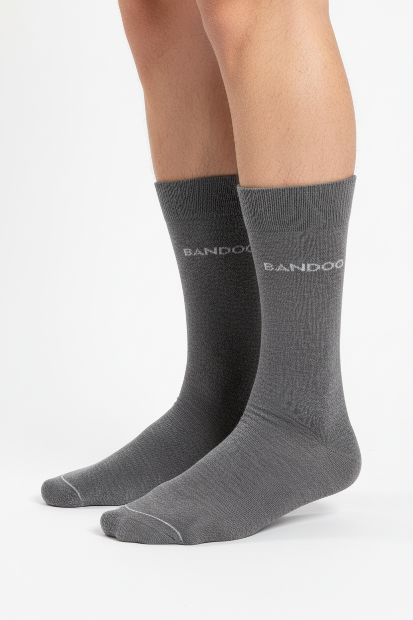 Bamboe Sokken – 3-Pack Antraciet