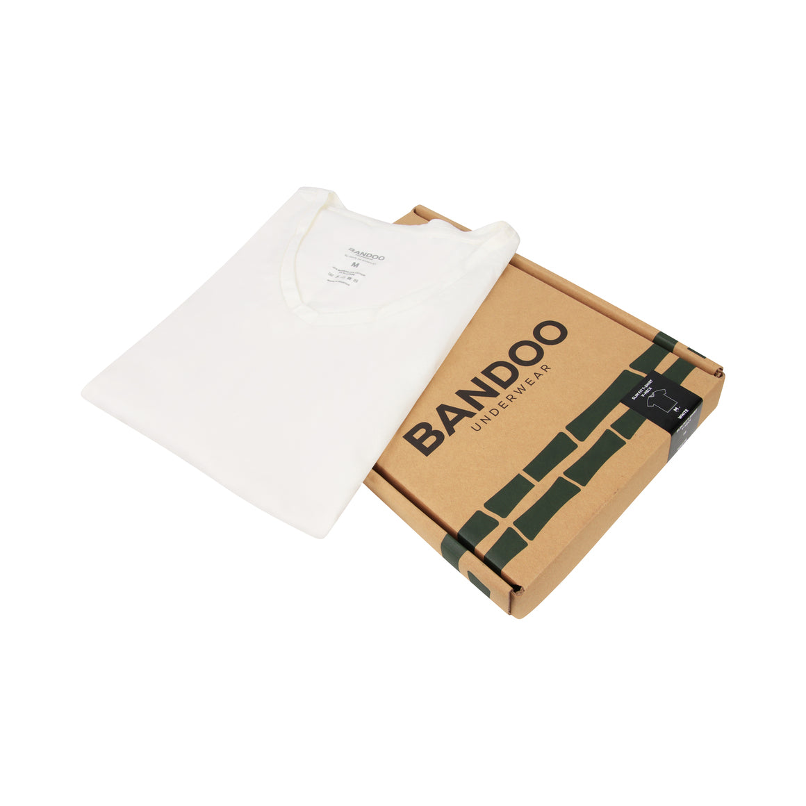 4 x Slim Fit V-Hals | White