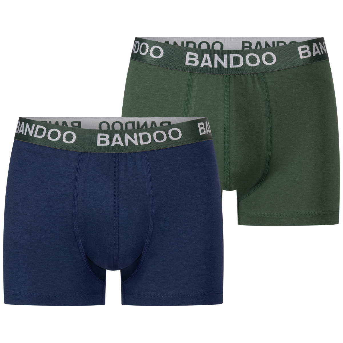 Bamboe Trunks – 2-Pack Navy / Donkergroen
