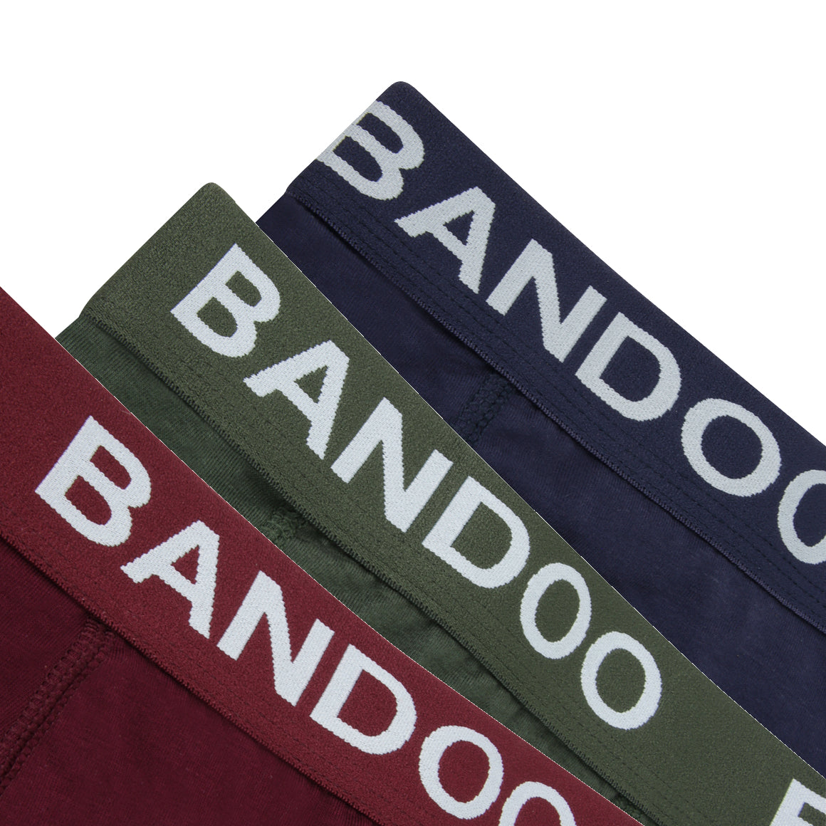 Boxershorts - 3-Pack - Army Green - Deep Burgundy - Navy Eclipse