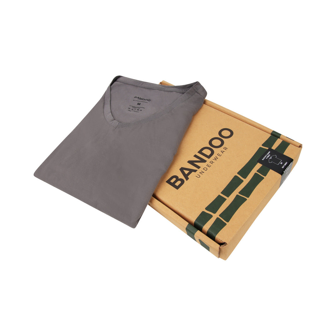 T-Shirt V-Hals | Cool Grey