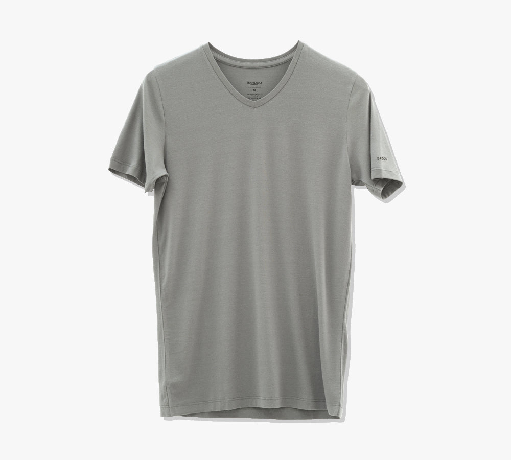 T-Shirt V-Hals | Cool Grey