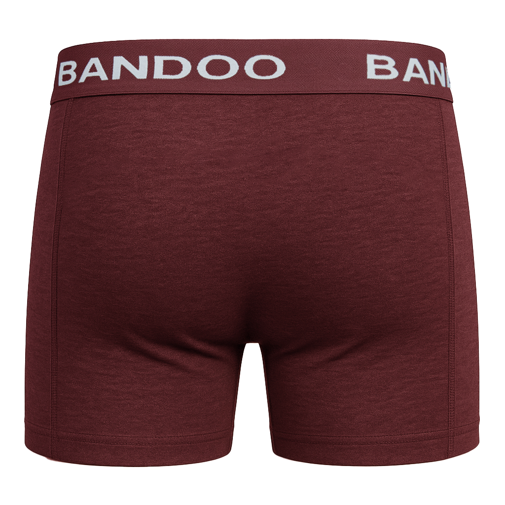 1-Pack Bamboo Boxer - Burgundy