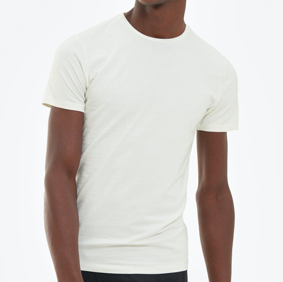 4 x Slim Fit Ronde Hals | White