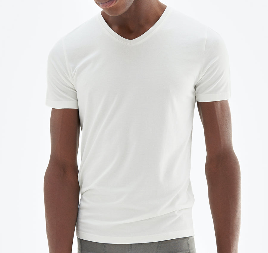 T-Shirt V-Hals | White